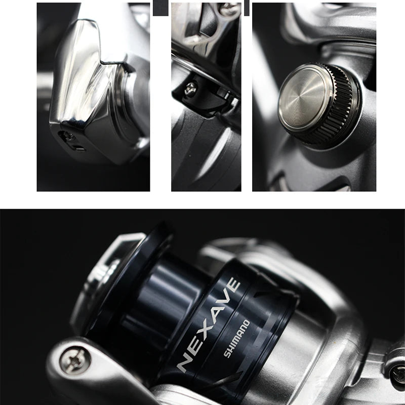 SHIMANO NEXAVE Spinning Fishing Reels 1000-5000 3+1BB Max Drag11kg AR-C Spool FREE BODY Freshwater Saltwater Reel Fishing Tackle