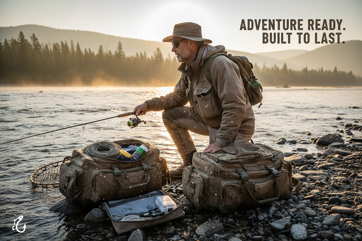 Fishing bags and clothing hero banner